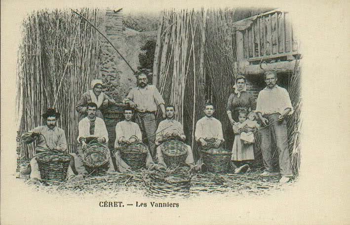 Les vanniers à Ceret